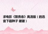 求电影《致青春》高清版（的迅雷下载种子 谢谢）