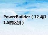 PowerBuilder（12 与11.5的区别）