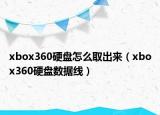 xbox360硬盘怎么取出来（xbox360硬盘数据线）