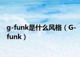 g-funk是什么风格（G-funk）