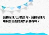 我的泪珠儿分集介绍（我的泪珠儿电视剧里面的演员表谁有啊）