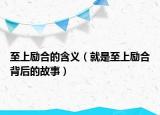 至上励合的含义（就是至上励合背后的故事）