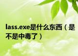 lass.exe是什么东西（是不是中毒了）