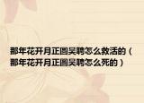 那年花开月正圆吴聘怎么救活的（那年花开月正圆吴聘怎么死的）