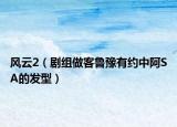 风云2（剧组做客鲁豫有约中阿SA的发型）