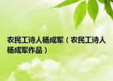 农民工诗人杨成军（农民工诗人杨成军作品）