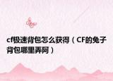 cf极速背包怎么获得（CF的兔子背包哪里弄阿）