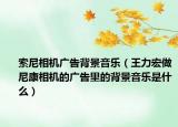 索尼相机广告背景音乐（王力宏做尼康相机的广告里的背景音乐是什么）
