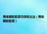 黄体酮软胶囊功效和主治（黄体酮软胶囊）
