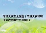 羊绒大衣怎么区别（羊绒大衣和呢子大衣的有什么区别?）