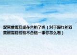 双蛋黄雪糕现在合格了吗（对于爆红的双黄蛋雪糕检验不合格一事你怎么看）