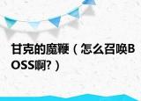 甘克的魔鞭（怎么召唤BOSS啊?）