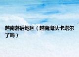 越南落后地区（越南淘汰卡塔尔了吗）