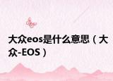 大众eos是什么意思（大众-EOS）