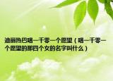 迪丽热巴唱一千零一个愿望（唱一千零一个愿望的那四个女的名字叫什么）