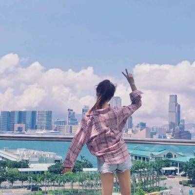 微信唯美女生背影头像无水印