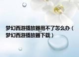 梦幻西游播放器用不了怎么办（梦幻西游播放器下载）