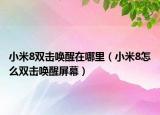 小米8双击唤醒在哪里（小米8怎么双击唤醒屏幕）