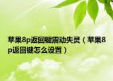 苹果8p返回键震动失灵（苹果8p返回键怎么设置）