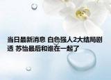 当日最新消息 白色强人2大结局剧透 苏怡最后和谁在一起了