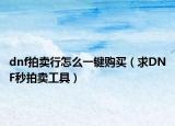 dnf拍卖行怎么一键购买（求DNF秒拍卖工具）