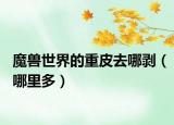 魔兽世界的重皮去哪剥（哪里多）