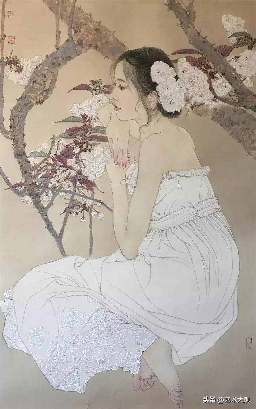 现代人物工笔画欣赏