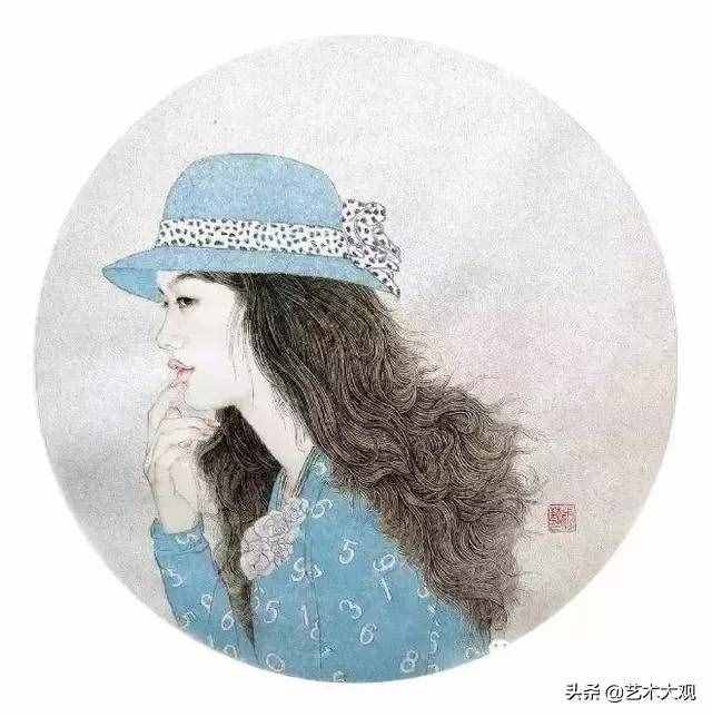 现代人物工笔画欣赏