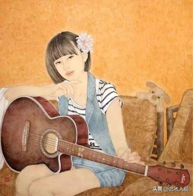 现代人物工笔画欣赏