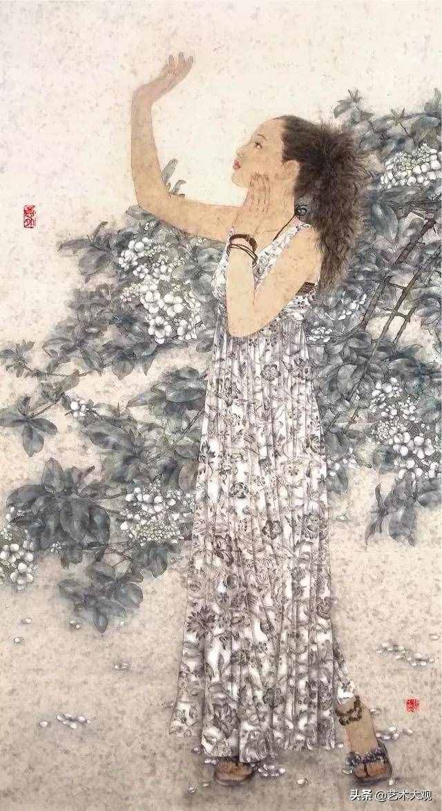 现代人物工笔画欣赏