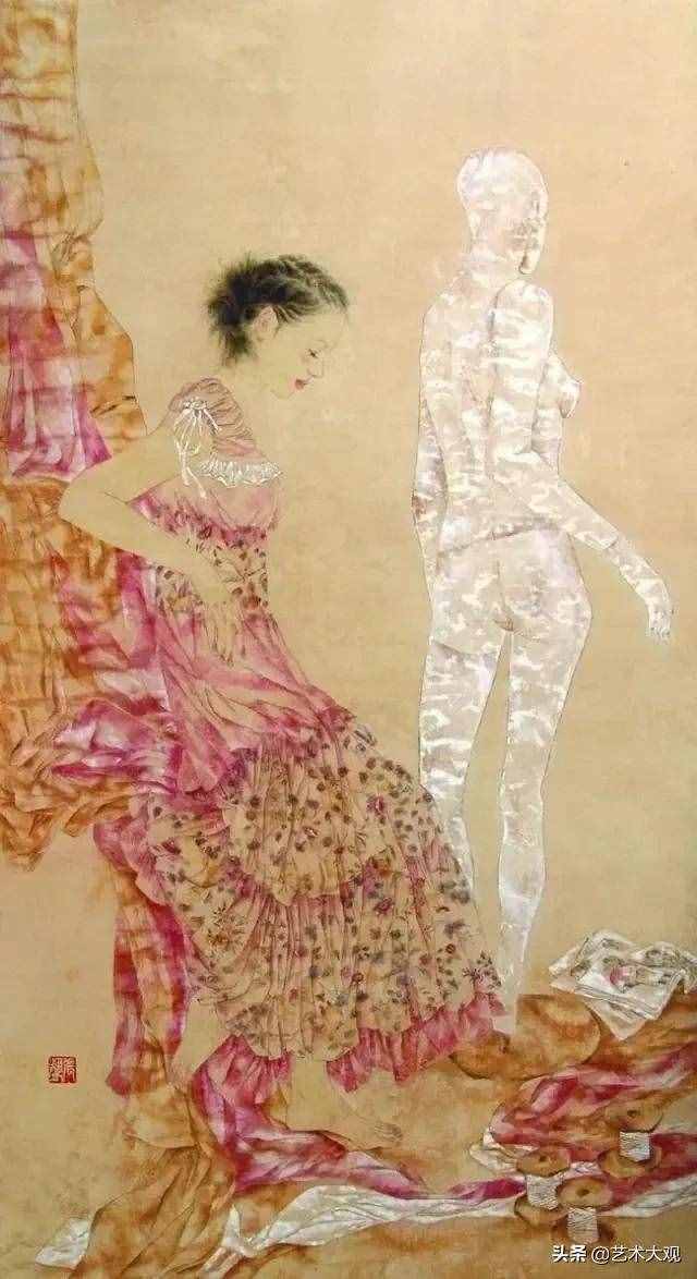 现代人物工笔画欣赏