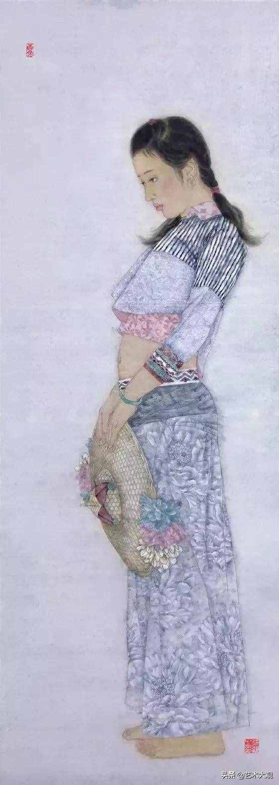 现代人物工笔画欣赏