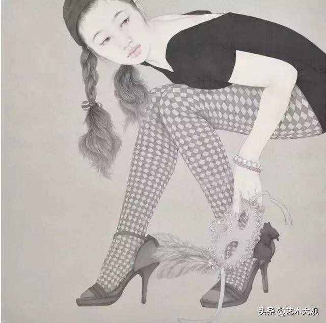 现代人物工笔画欣赏