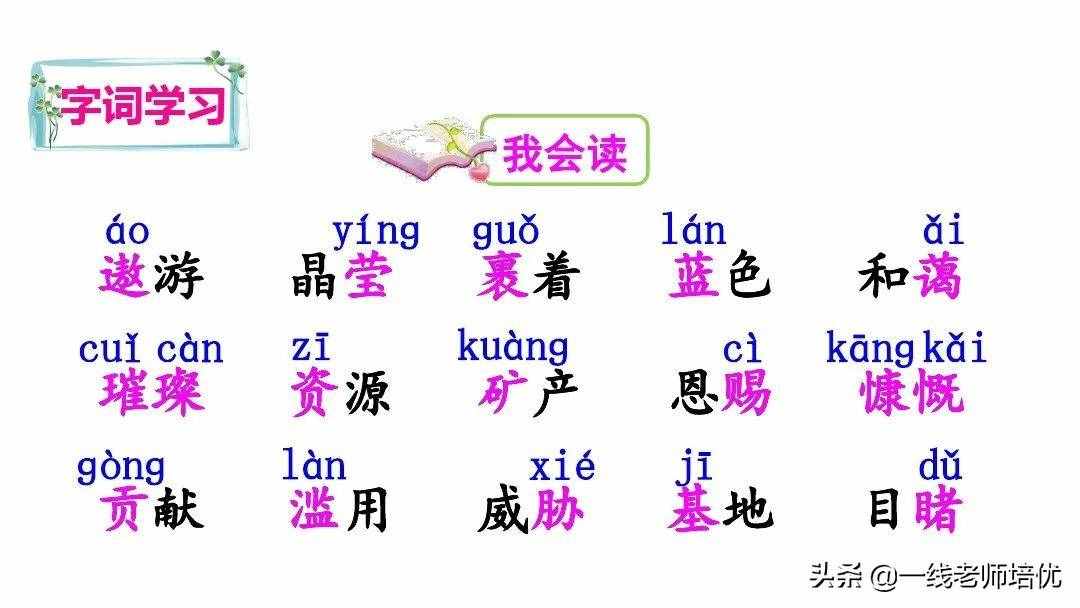 统编六年级上册第18课《只有一个地球》重点知识点+课件