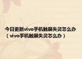今日更新vivo手机触屏失灵怎么办（vivo手机触屏失灵怎么办）
