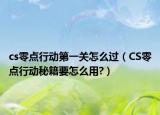 cs零点行动第一关怎么过（CS零点行动秘籍要怎么用?）
