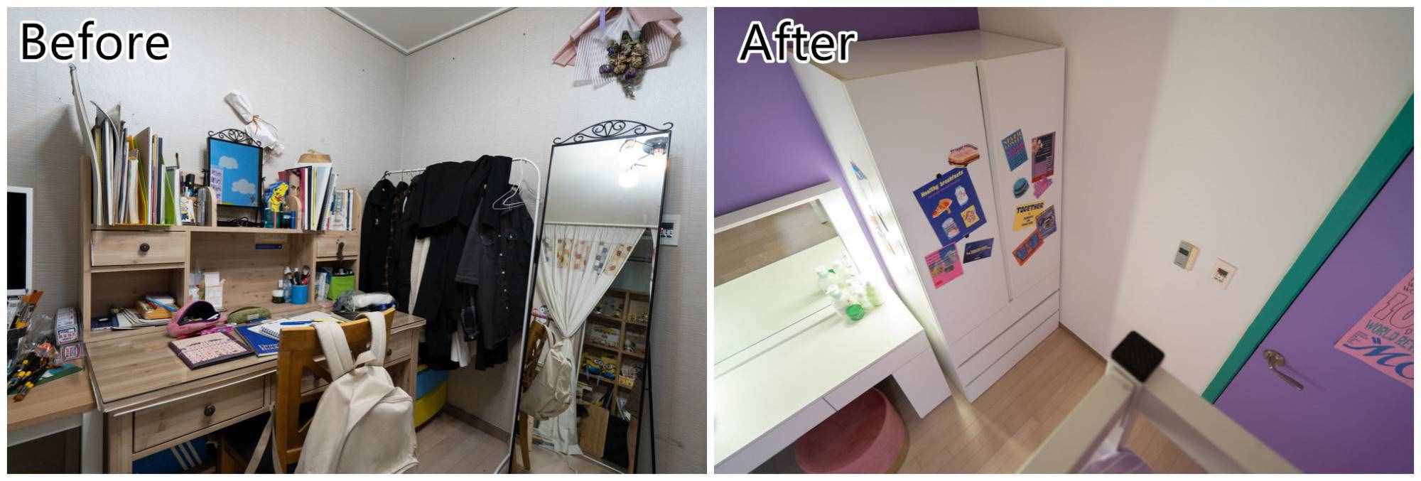 她把出租屋爆改成“糖果屋”，五彩斑斓真漂亮，网友：可以出道了