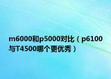 m6000和p5000对比（p6100与T4500哪个更优秀）