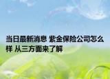 当日最新消息 紫金保险公司怎么样 从三方面来了解
