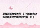 上海德比百度百科（广州德比和上海德比谁是中国德比的第一名）