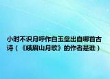 小时不识月呼作白玉盘出自哪首古诗（《峨眉山月歌》的作者是谁）