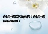 鹿城社保局咨询电话（鹿城社保局咨询电话）
