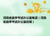 河南省自学考试办公室电话（河南省自学考试办公室在哪）