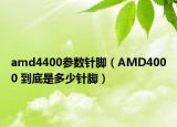 amd4400参数针脚（AMD4000 到底是多少针脚）
