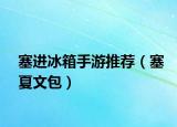 塞进冰箱手游推荐（塞夏文包）