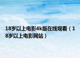 18岁以上电影4k版在线观看（18岁以上电影网站）