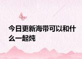 今日更新海带可以和什么一起炖