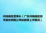 鸿特精密董事长（广东鸿特精密技术股份有限公司的股票上市概况）