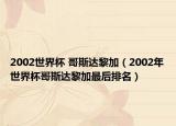 2002世界杯 哥斯达黎加（2002年世界杯哥斯达黎加最后排名）