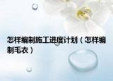 怎样编制施工进度计划（怎样编制毛衣）